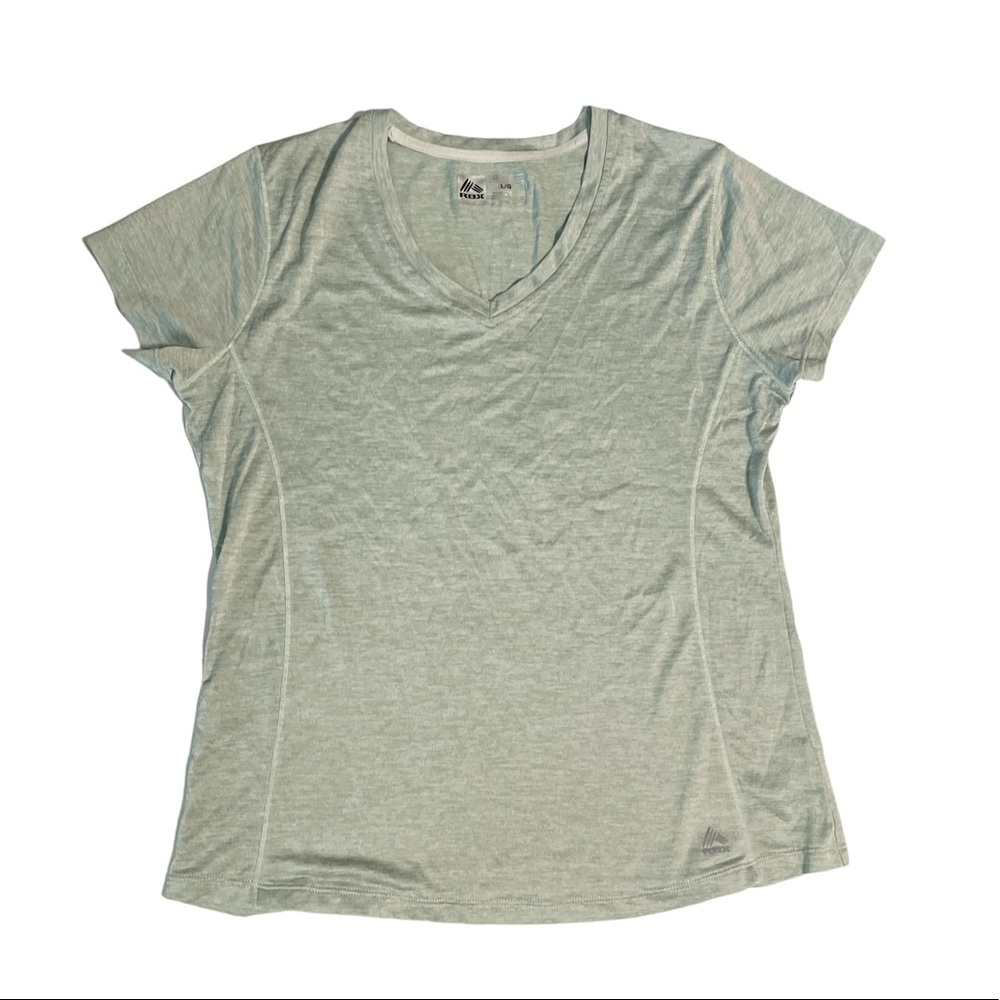 RBX Performance X-Dri Shirt Women's Short Sleeve V-Neck Athletic Sz L